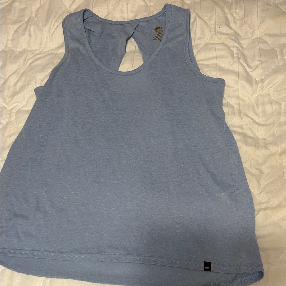 Women's Light Blue Sleeveless Tank Top